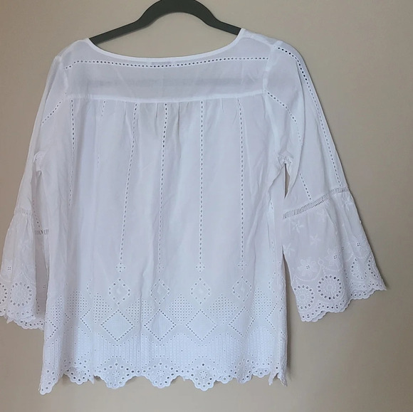 Orsay Blouse Women's Eyelet Top sz.38 - Picture 5 of 13